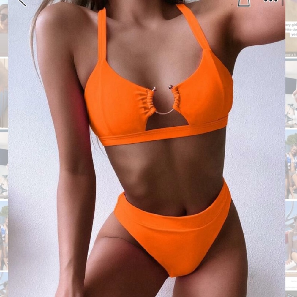 NWOT orange bikini